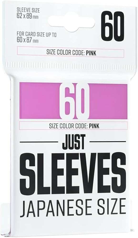 Gamegenic Just Sleeve - Japanese size Card Sleeves - rosa (60 Sleeves)