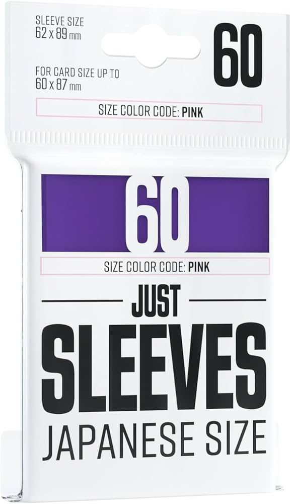 Gamegenic Just Sleeve - Japanese size Card Sleeves - viola (60 Sleeves)