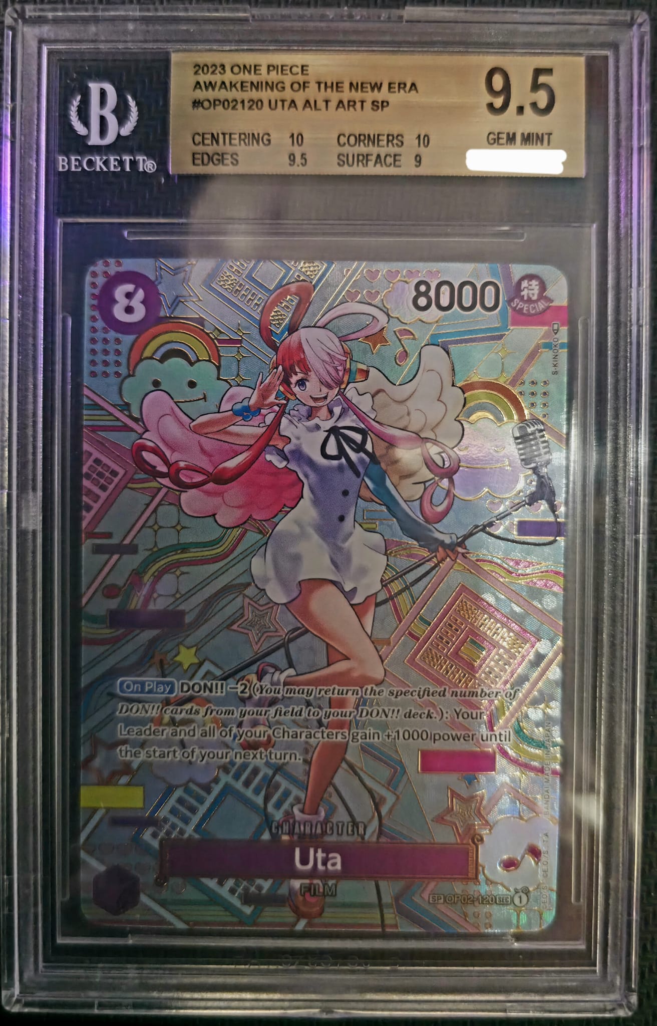 One Piece - Uta - OP02-120 - SP MOSAICO OP05 - ENG - BECKETT 9,5