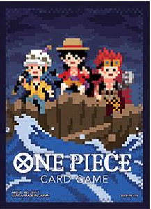 One Piece Card Game - Official Card Sleeve 6 - 4 I tre capitani (Law, Rufy, Kid)