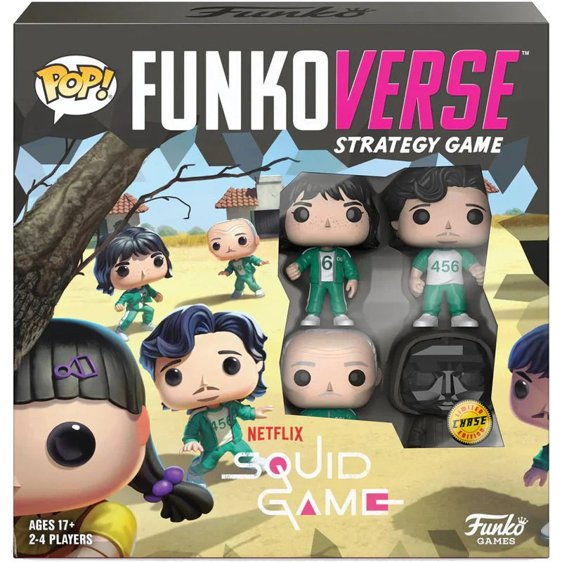 FunkoVerse - Squid Game Front Man , Gi-Hun , Il-Nam , Sae-Byeok - Strategy Game - CHASE