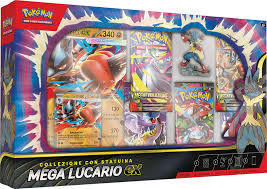POKEMON - MEGAEVOLUZIONE - Collezione con Statuina MEGA LUCARIO EX - ITA