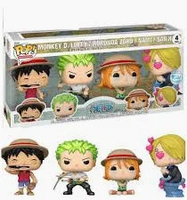 Funko Pop - One Piece - 4 Pack Luffy/Zoro/Nami/Sanji Special Edition