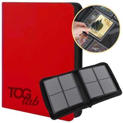 TCG LAB - Album 4 Pocket - TOPLOADERS - ROSSO