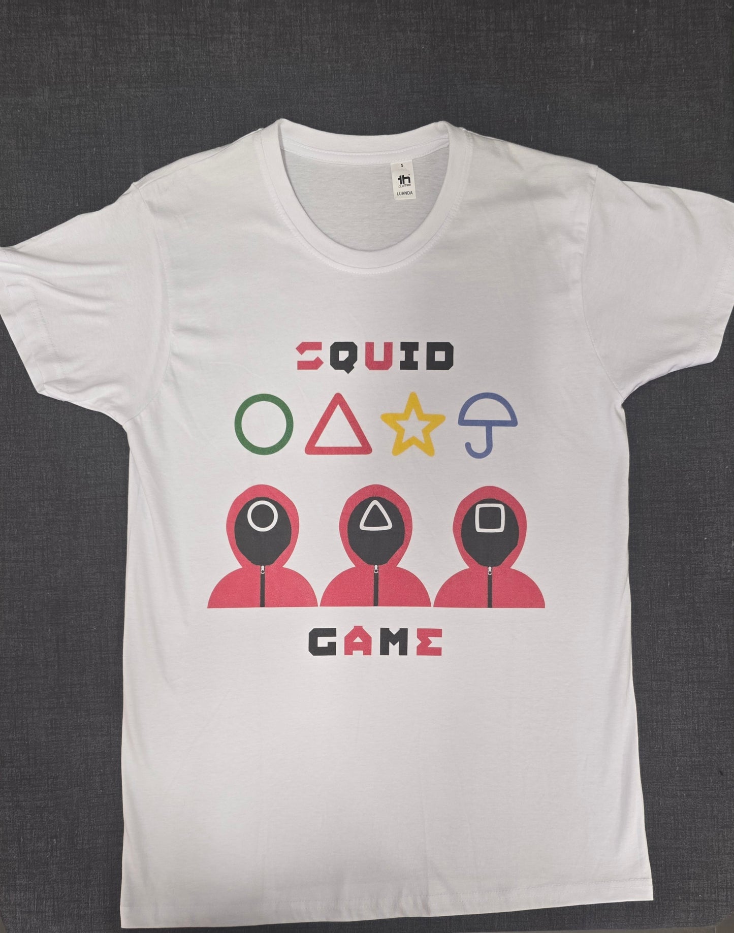 T-Shirt - TH CLOTHES - Squid Game - Taglia M Bianca