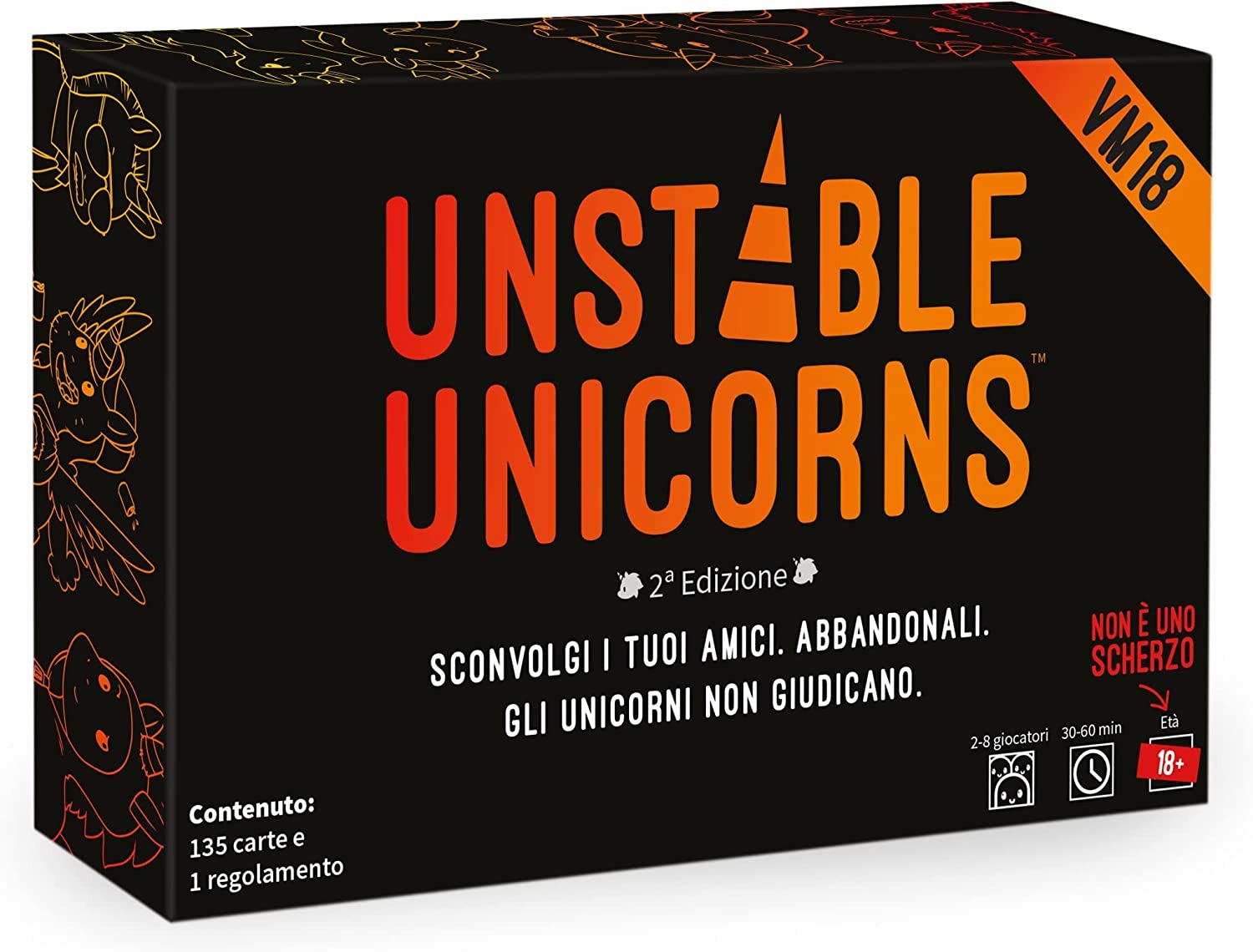 Asmodee - Party Game - UNSTABLE UNICORNS VM18