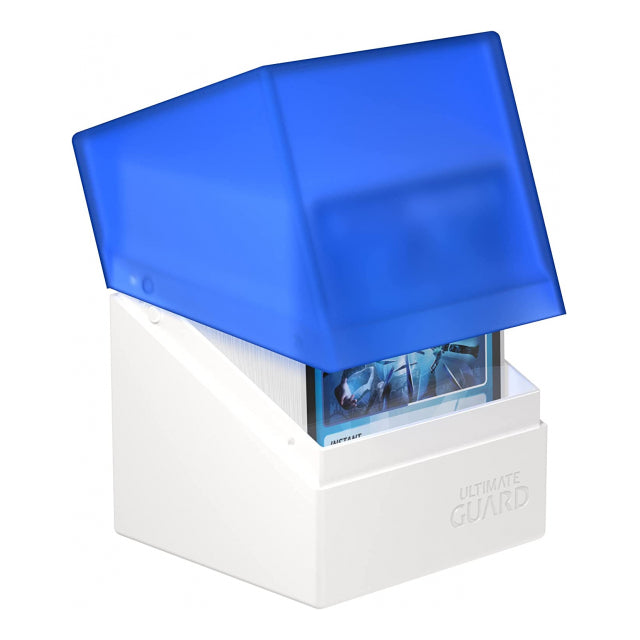 Ultimate Guard - SOLID DECK BOX - (120+ CARDS) White/Blue