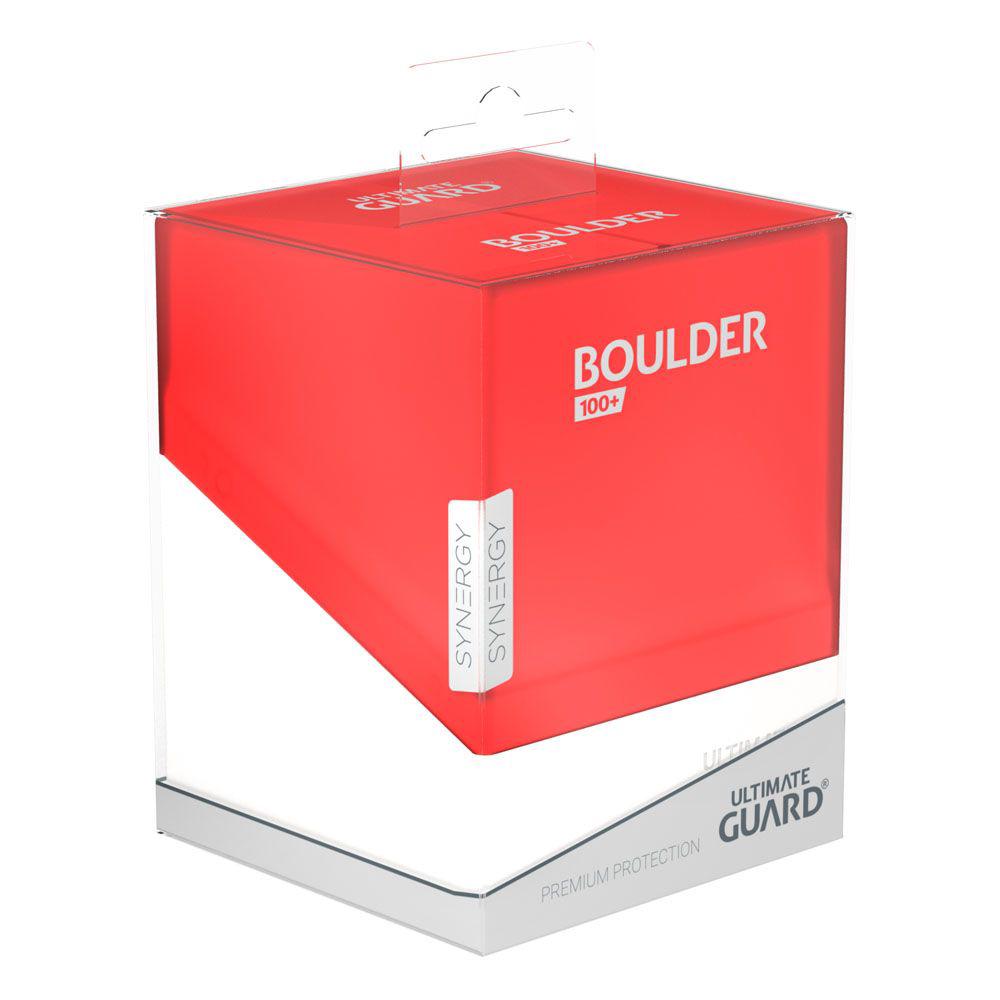 Ultimate Guard - SOLID DECK BOX - (120+ CARDS) Red/White