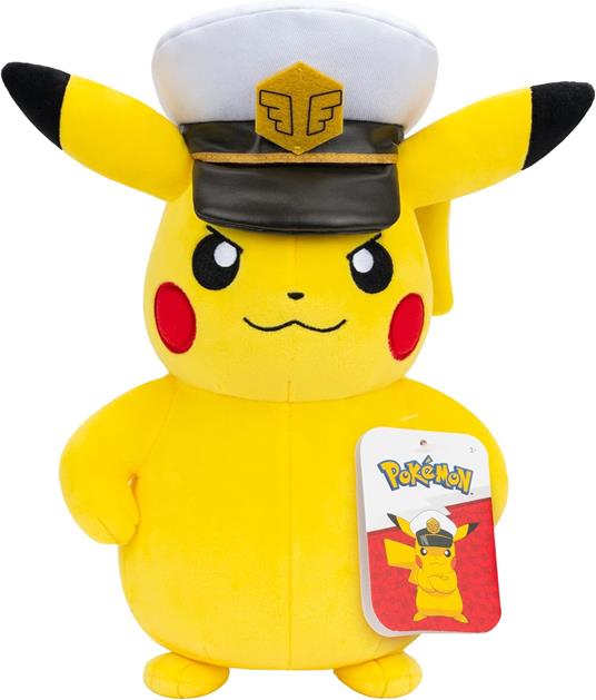 Pokémon - Peluche - Capitan Pikachu 25 cm