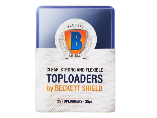 Beckett Shield - Standard toploader 35 pt (25 pz)