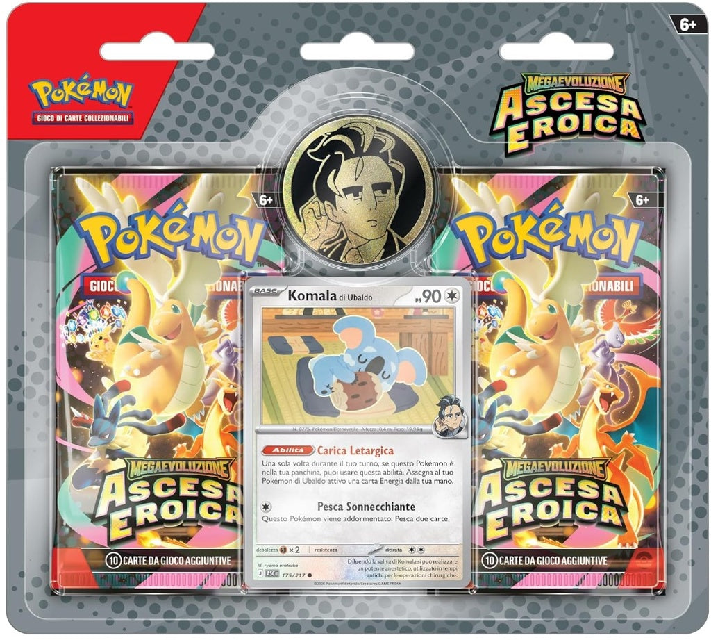 Pokemon - Blister MegaEvoluzione Ascesa Eroica - Ubaldo & Erika - ITA