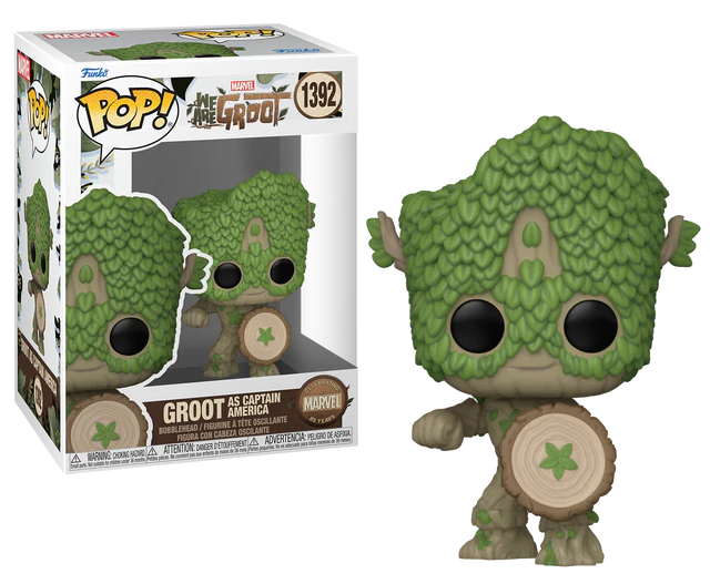 Funko Pop - Marvel We Are Groot - 1392 Groot as Captain America