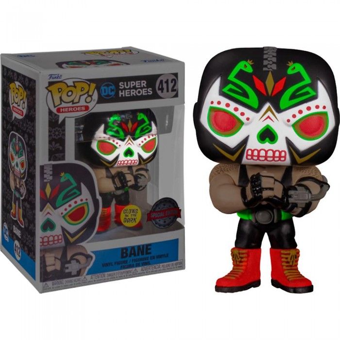 Funko Pop HEROES - DC - SUPER HEROES - BANE 412 - SPECIAL EDITION - GLOW IN THE DARK