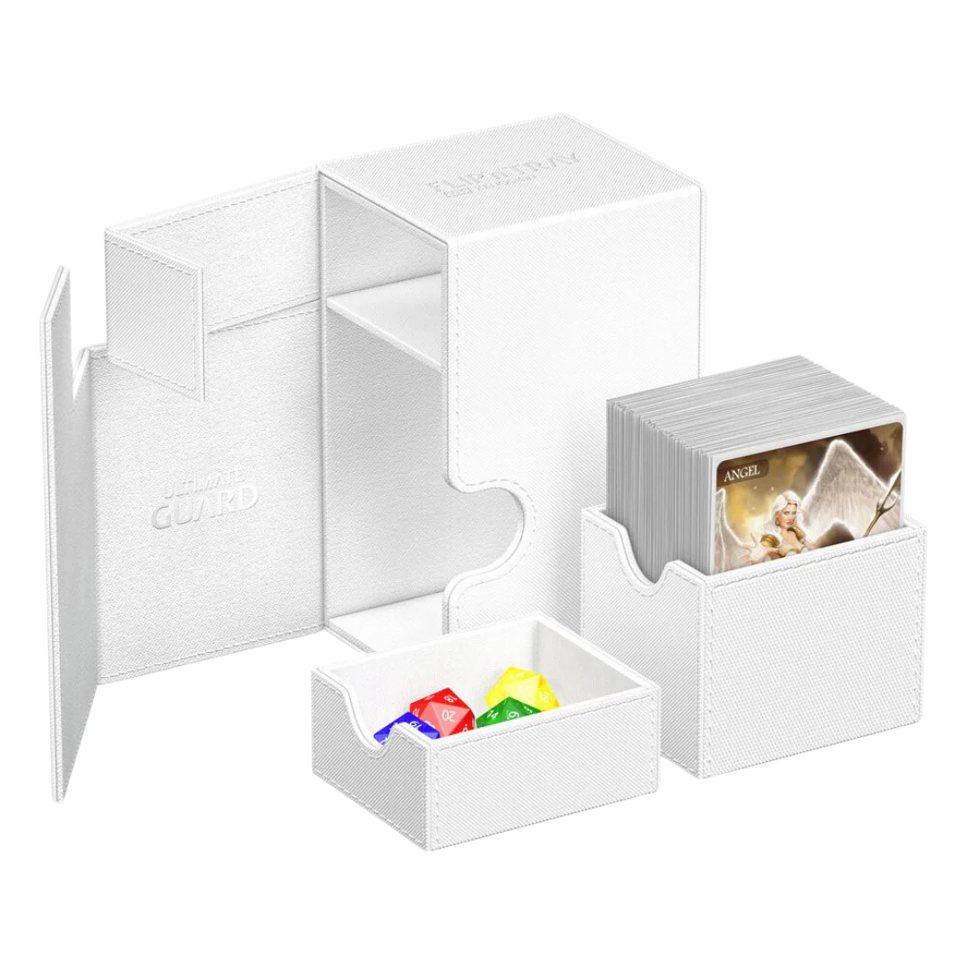 Ultimate Guard - Deck Box - Flip'n'Tray 80+ Xenoskin - White
