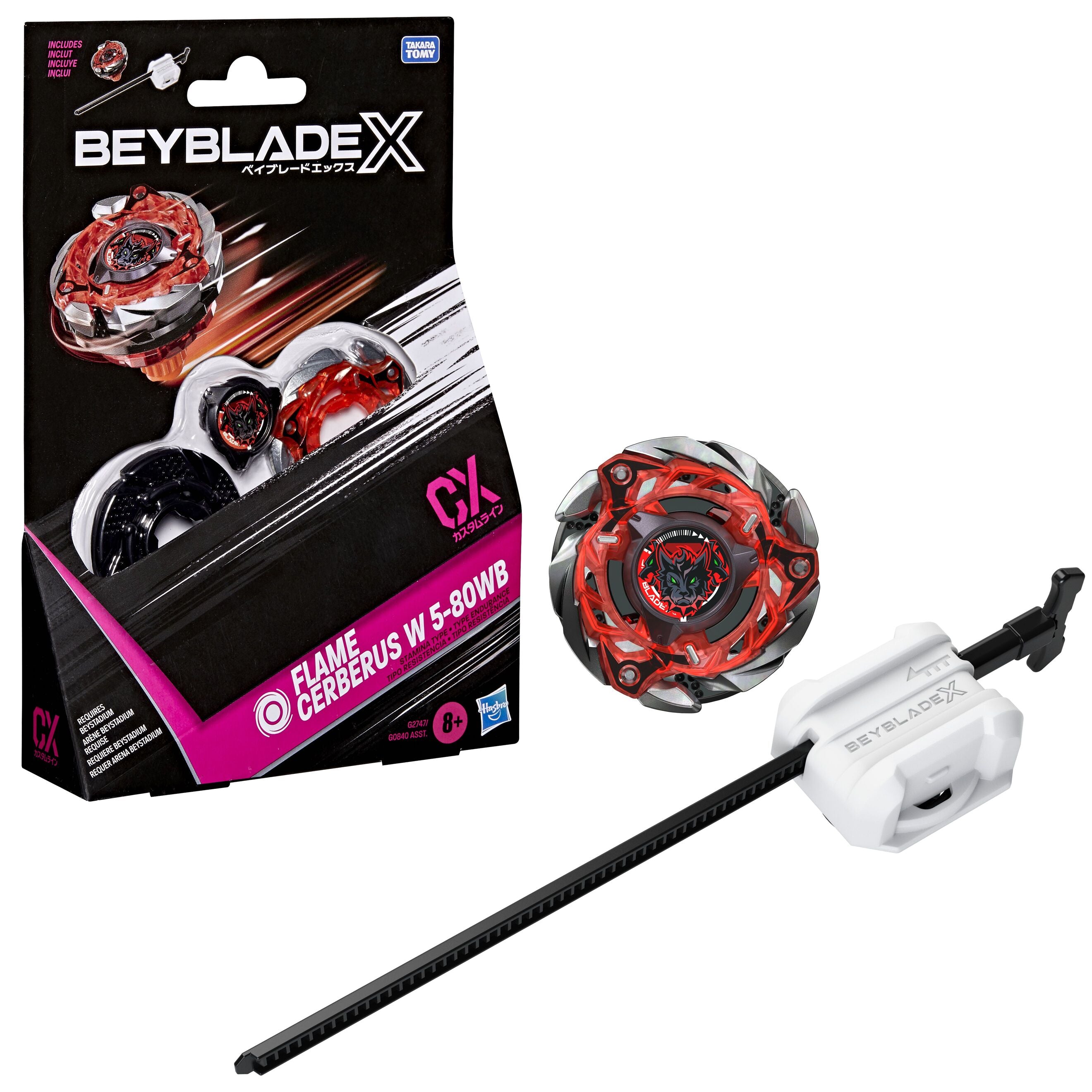 HASBRO - BEYBLADE-X - FLAME CERBERRUS W 5-80 WB