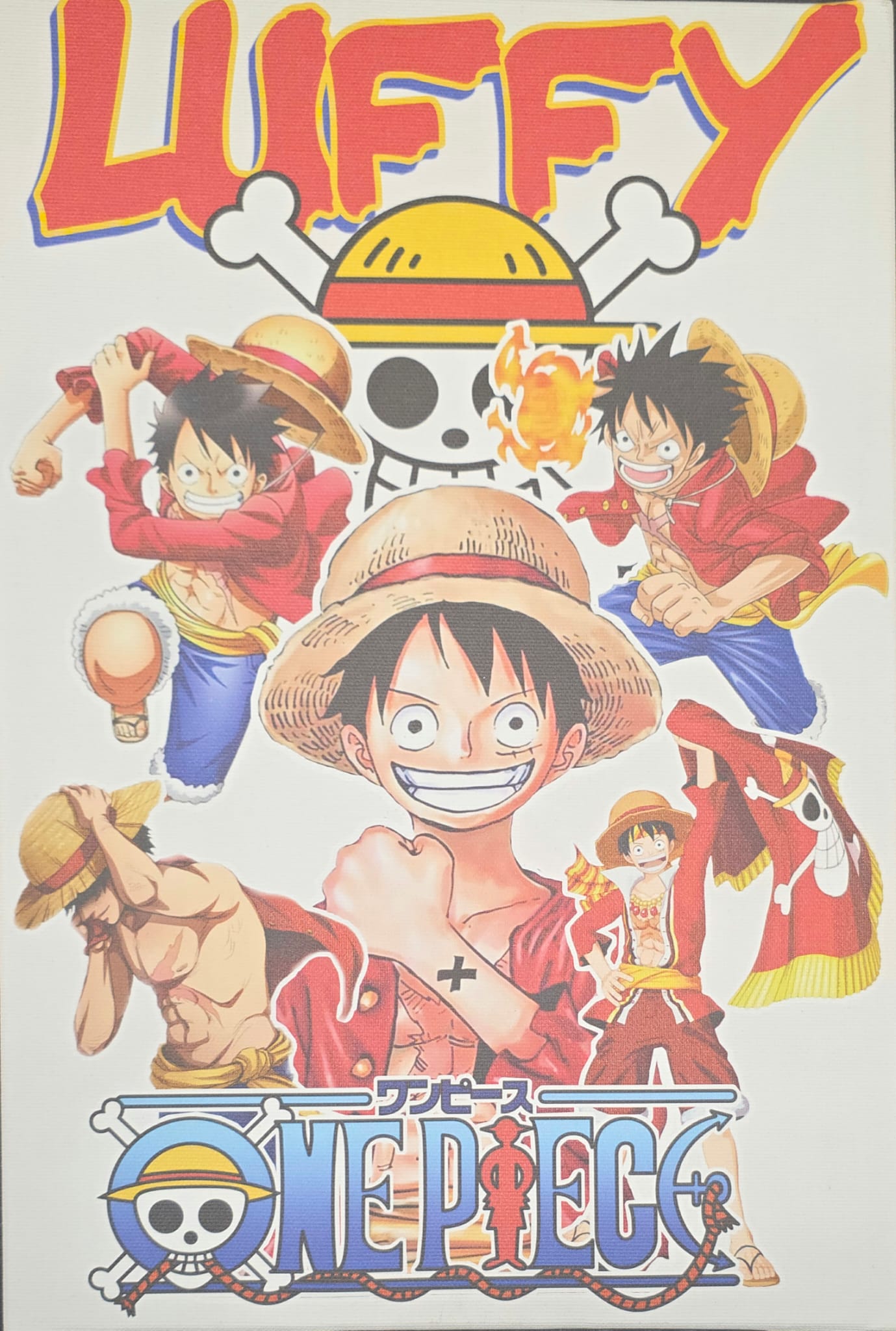 Tela Personalizzata - ONE PIECE - LUFFY - 28x41 cm