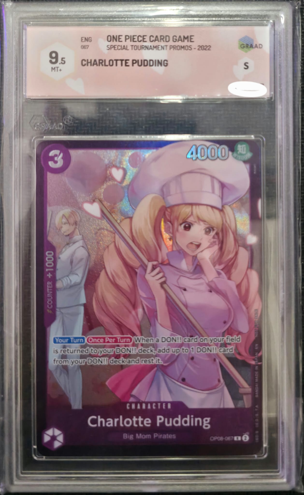 One Piece - Charlotte Pudding - OP08-067 - Special Tournament Promos 2022 - ENG - Graad 9,5