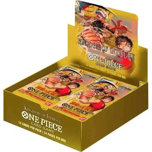 ONE PIECE OP04 - Kingdoms of Intrigue Card Game Box (24 Bustine) ENG