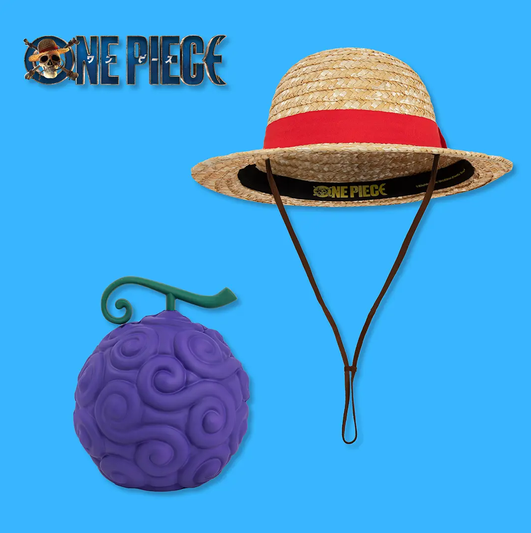 ONE PIECE - PACK FRUTTO SQUISHY + CAPPELLO LUFFY