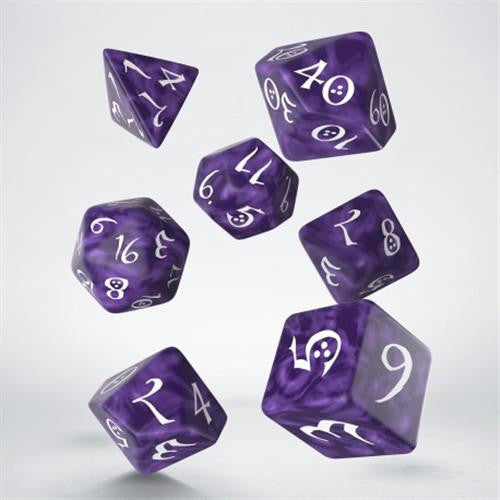 Q WORKSHOP - CLASSIC RPG DICE SET - KIT 7 DADI viola