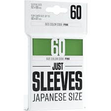 Gamegenic Just Sleeve - Japanese size Card Sleeves - VERDE (60 Sleeves)