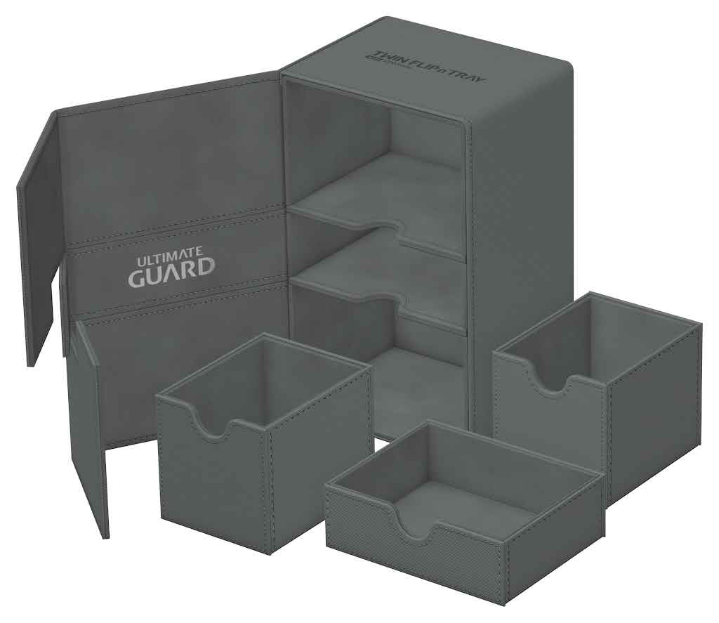 Ultimate Guard - Deck Box - Twin Flip'n'Tray 160+ Xenoskin - Grey