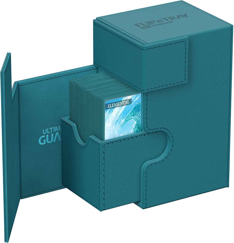 Ultimate Guard - Deck Box - Flip'n'Tray 80+ Xenoskin - Petrol