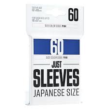 Gamegenic Just Sleeve - Japanese size Card Sleeves - BLUE (60 Sleeves)