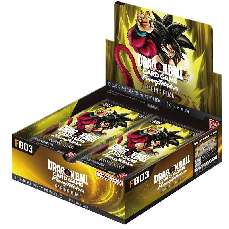 Dragon Ball Card Game - Fusion World FB03 - Raging Roar - 24 pack booster box - ENG