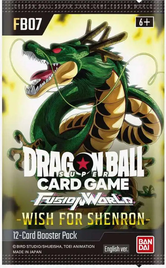 Dragon Ball Card Game - Fusion World FB07 - WISH FOR SHENRON - bustina sigola - ENG