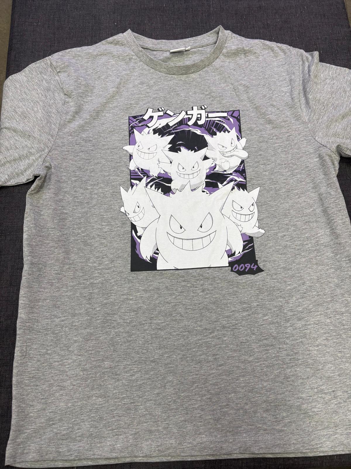T-Shirt - Pokèmon - GENGAR - Taglia XL Grigio