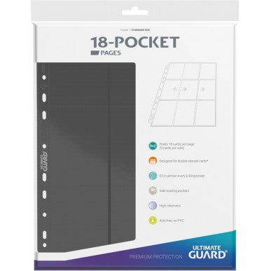 Ultimate Guard - 18 Pocket - 10 Pages - Black