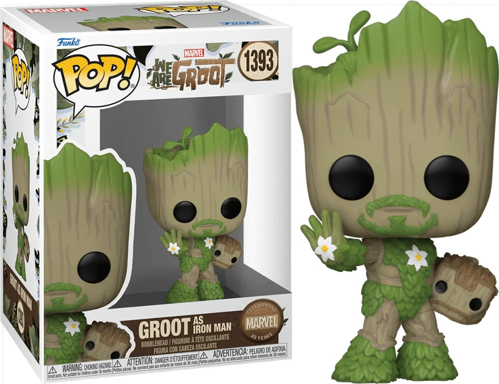 Funko Pop - Marvel We Are Groot - 1393 Groot as Iron Man