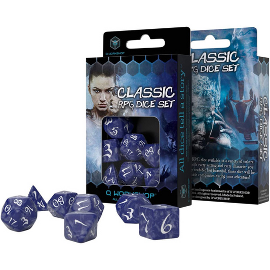 Q WORKSHOP - CLASSIC RPG DICE SET - KIT 7 DADI